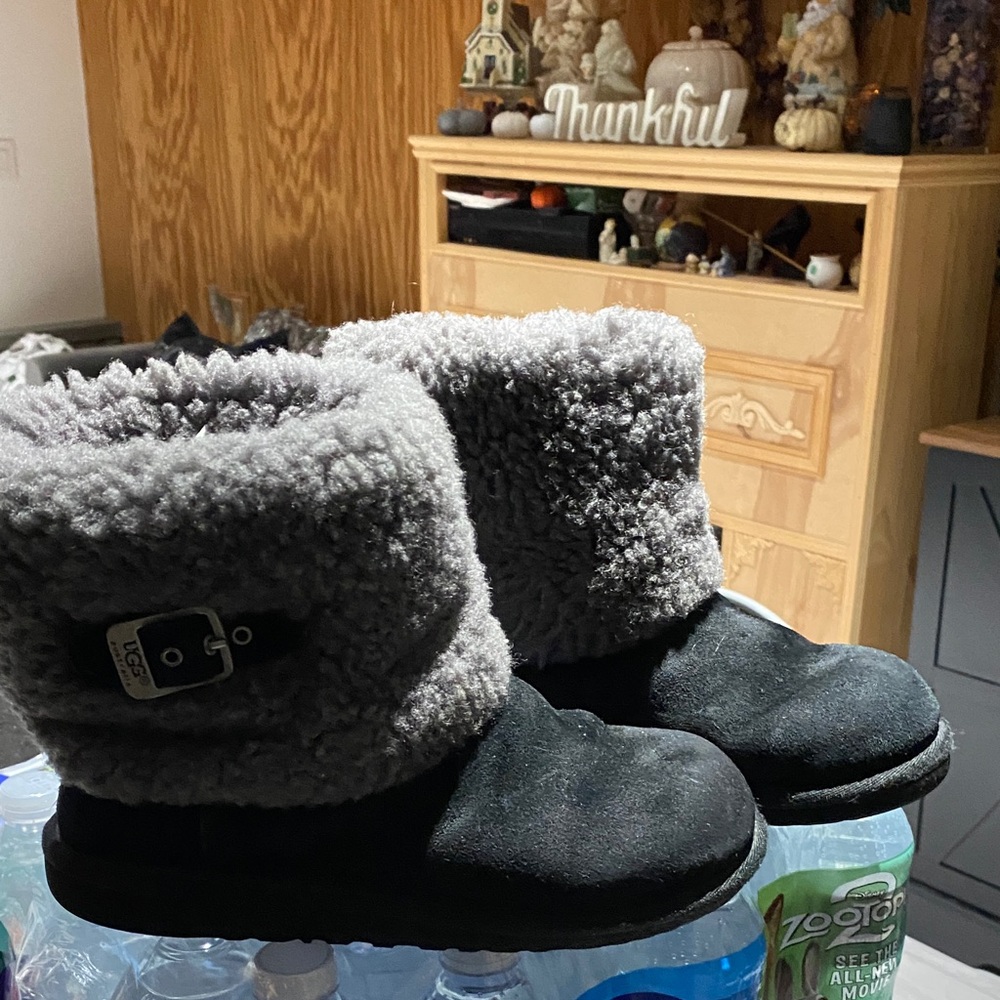 UGG Black and Gray Boots
